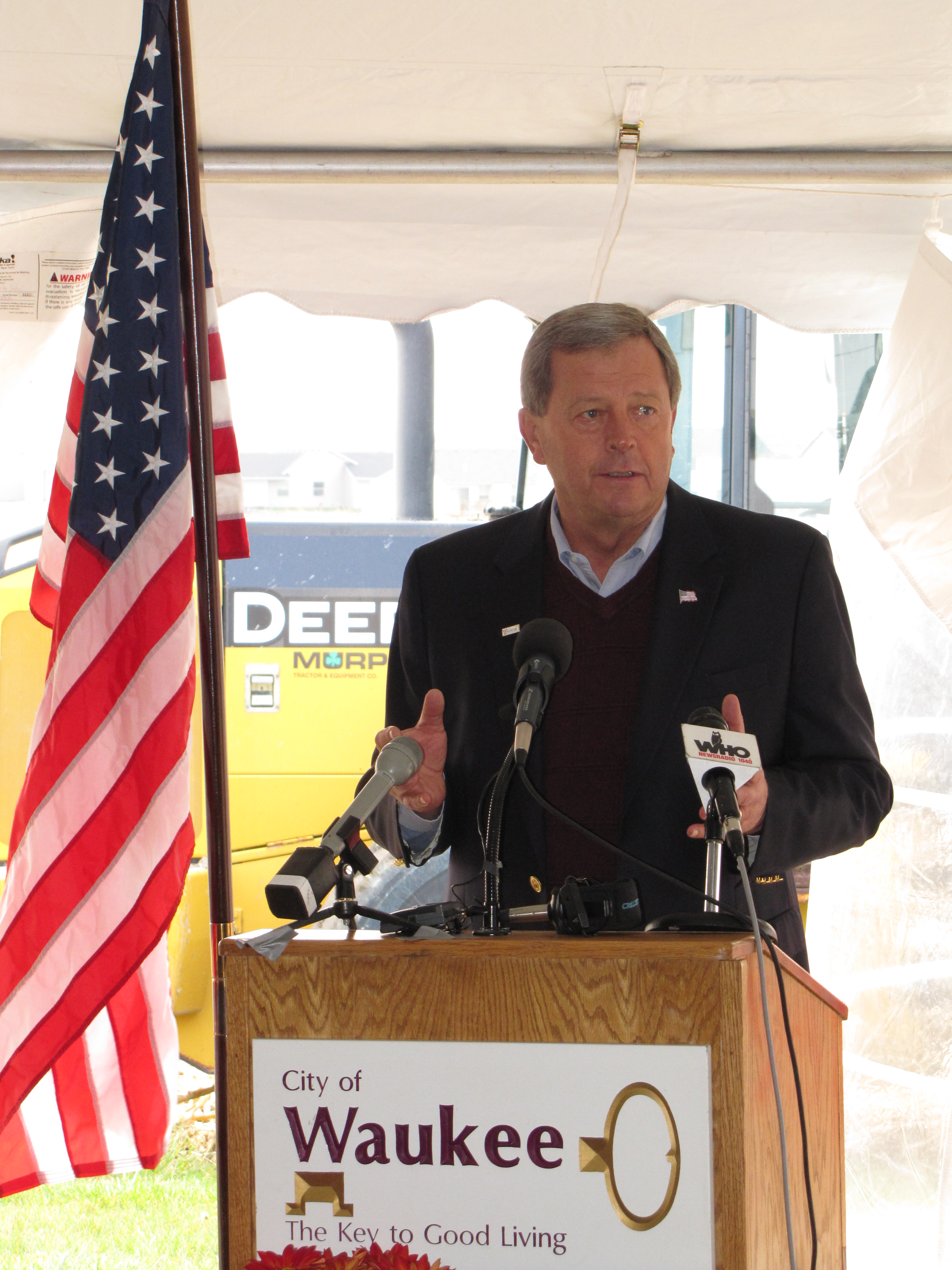 Congressman Latham speaks